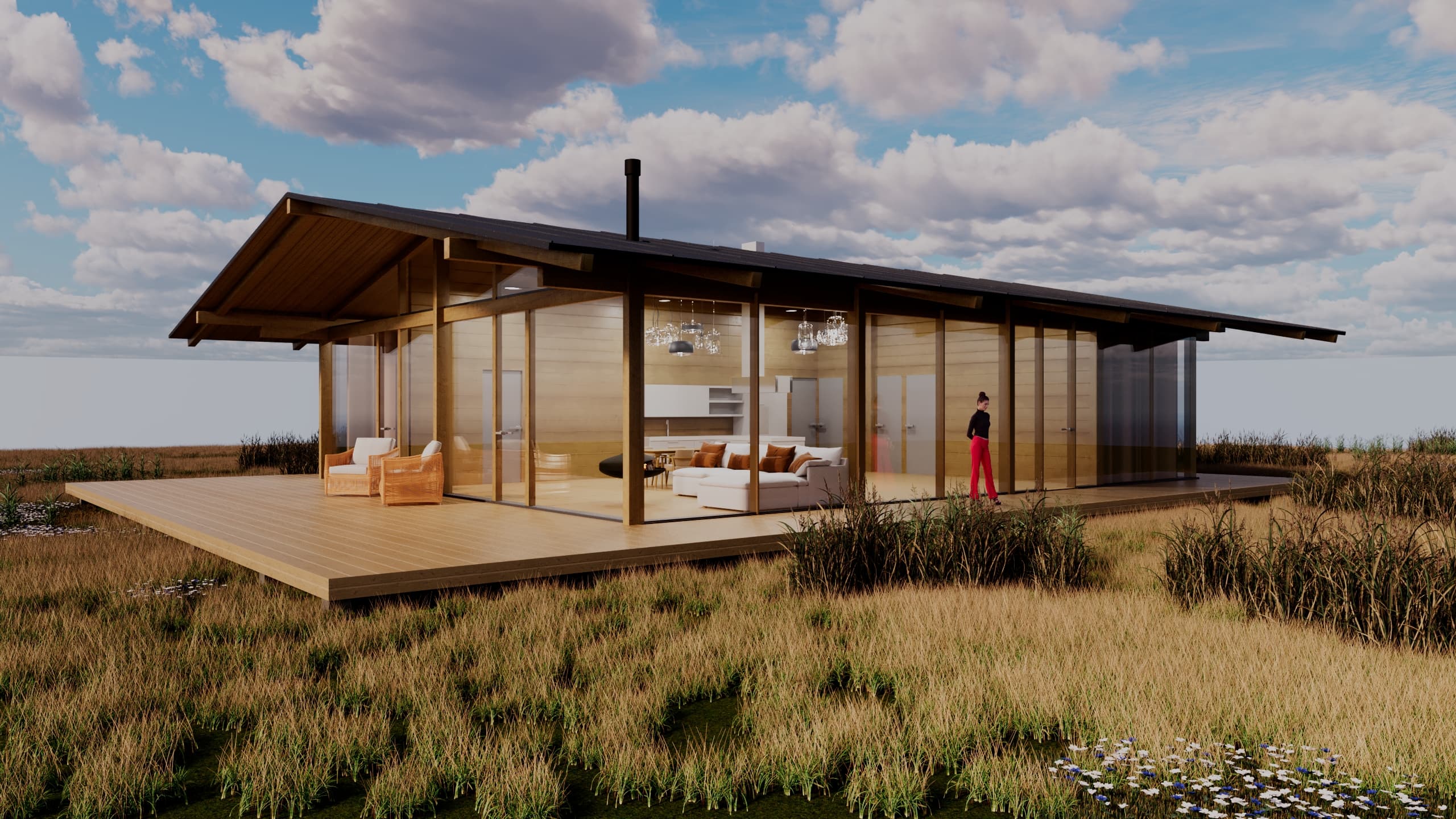 Частный дом — гостиная